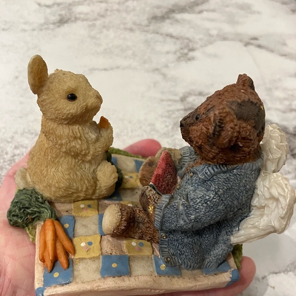 SET OF 4 Vintage BEARS   👀💋❤️🎄🎁 - Picture 5 of 10